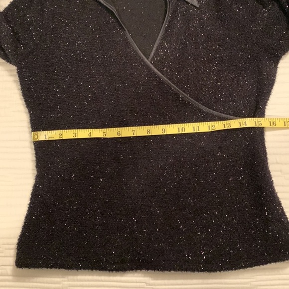 Rayure Paris Women’s Cocktail Long Sleeve Vintage Wrap Blouse - Picture 13 of 16